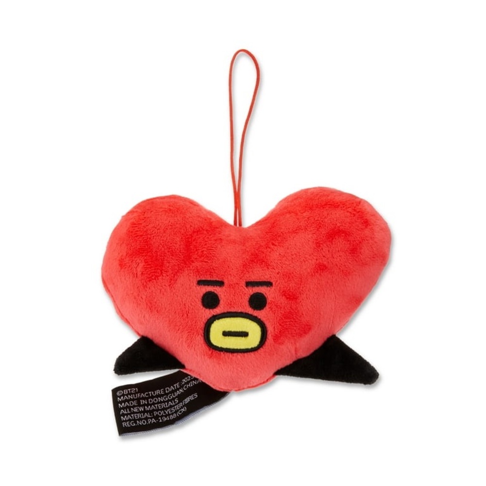 BTS BT21 Halloween Multi Purpose Soft Polyester Plush Bag Charm, Tata